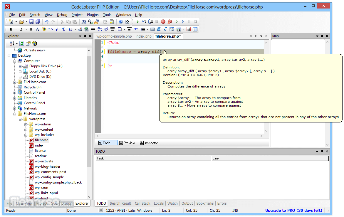 HTML, CSS e PHP in un unico editor