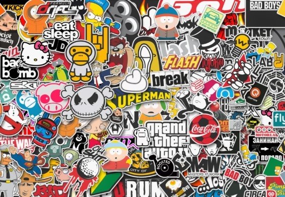 La storia degli stickers