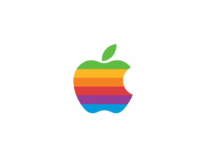 Il logo arcobaleno di apple