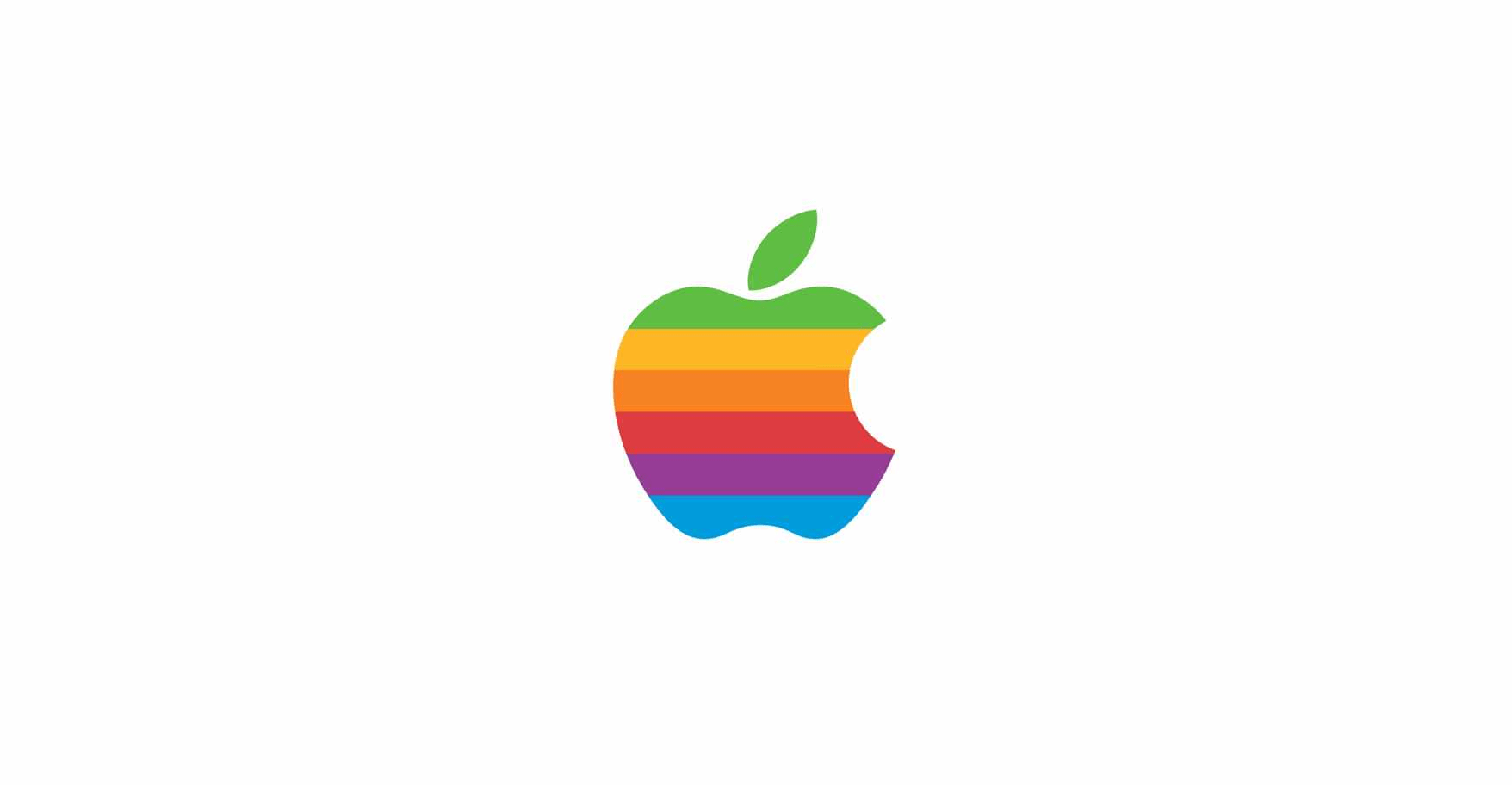 Il logo arcobaleno di apple