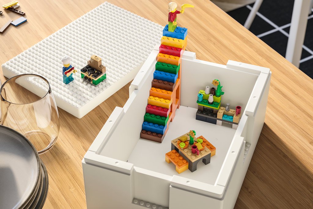 Bygglek, lego + ikea