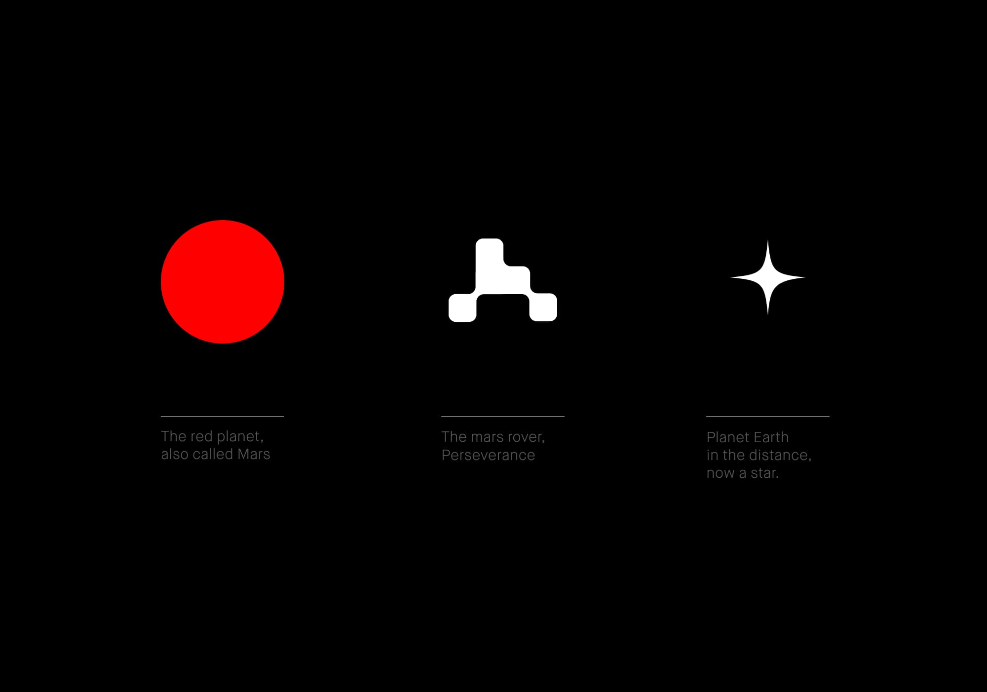Tre simboli un logo
