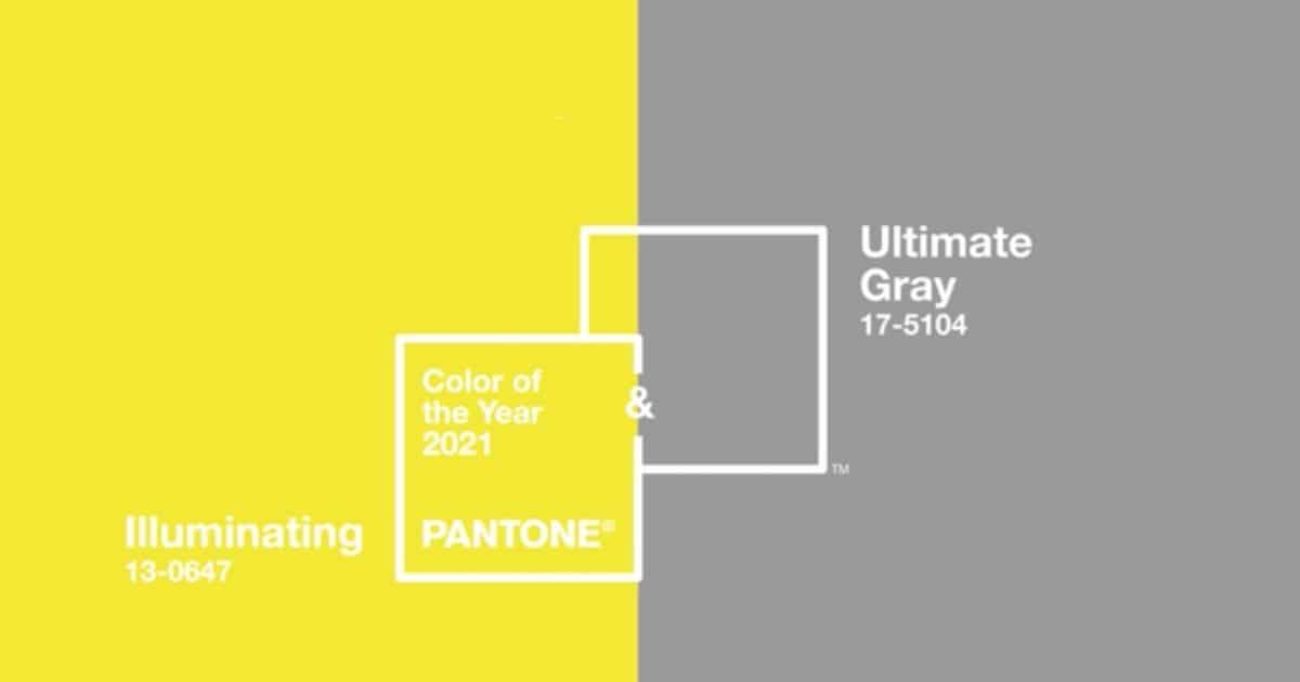 Pantone 2021: Ultimate Grey e Illuminating