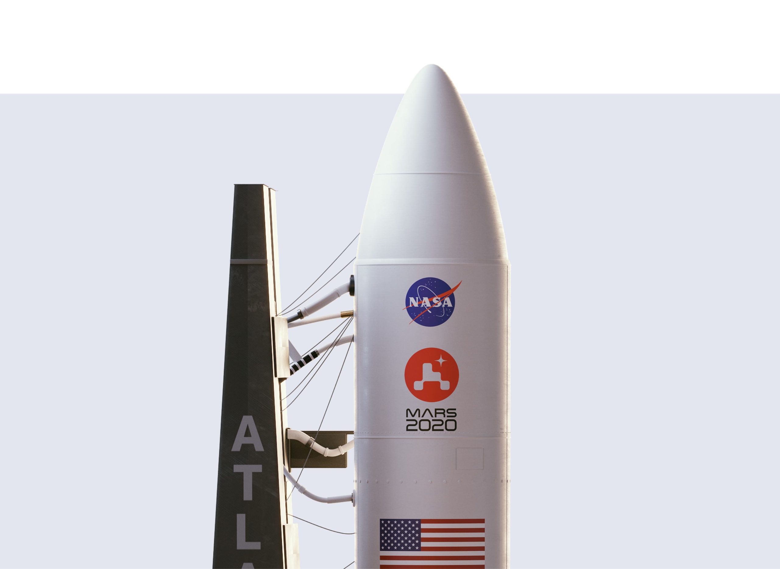 Il logo della missione su Marte