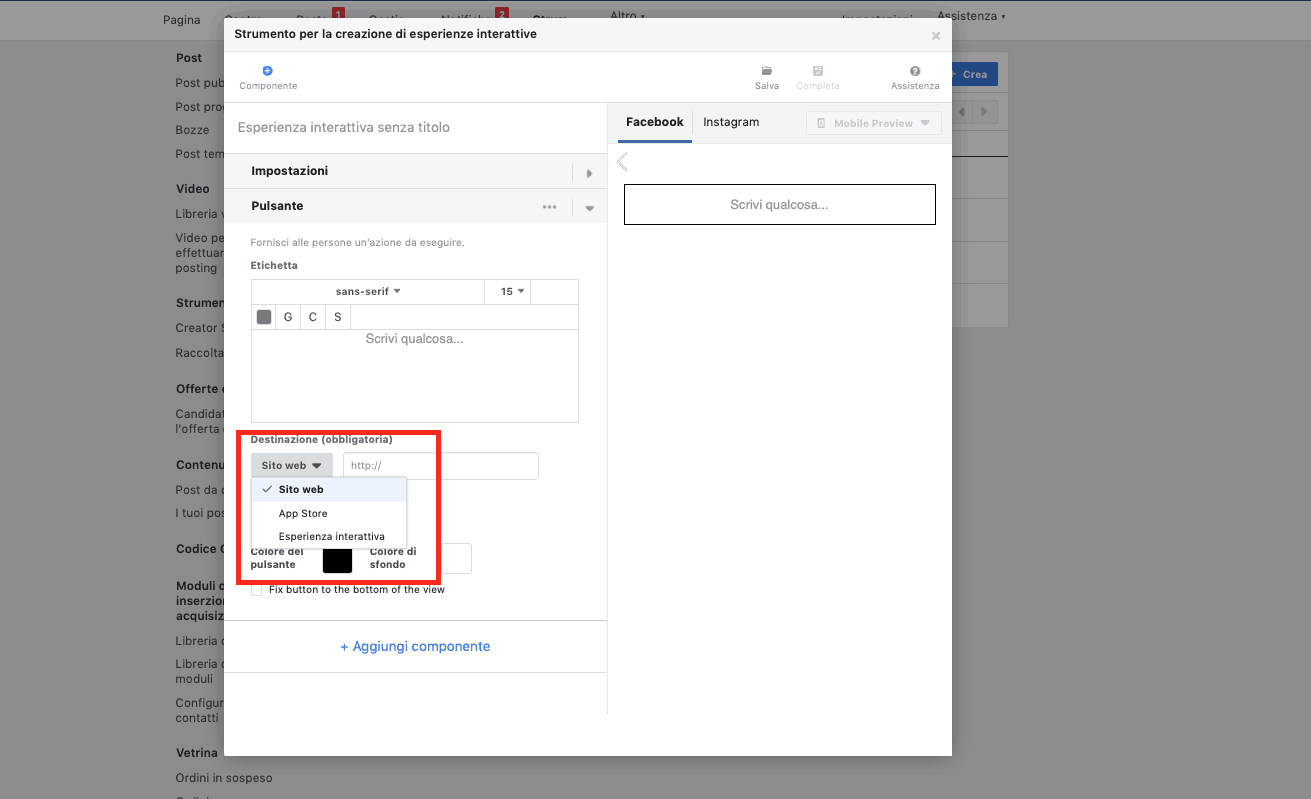 facebook canvas landing page