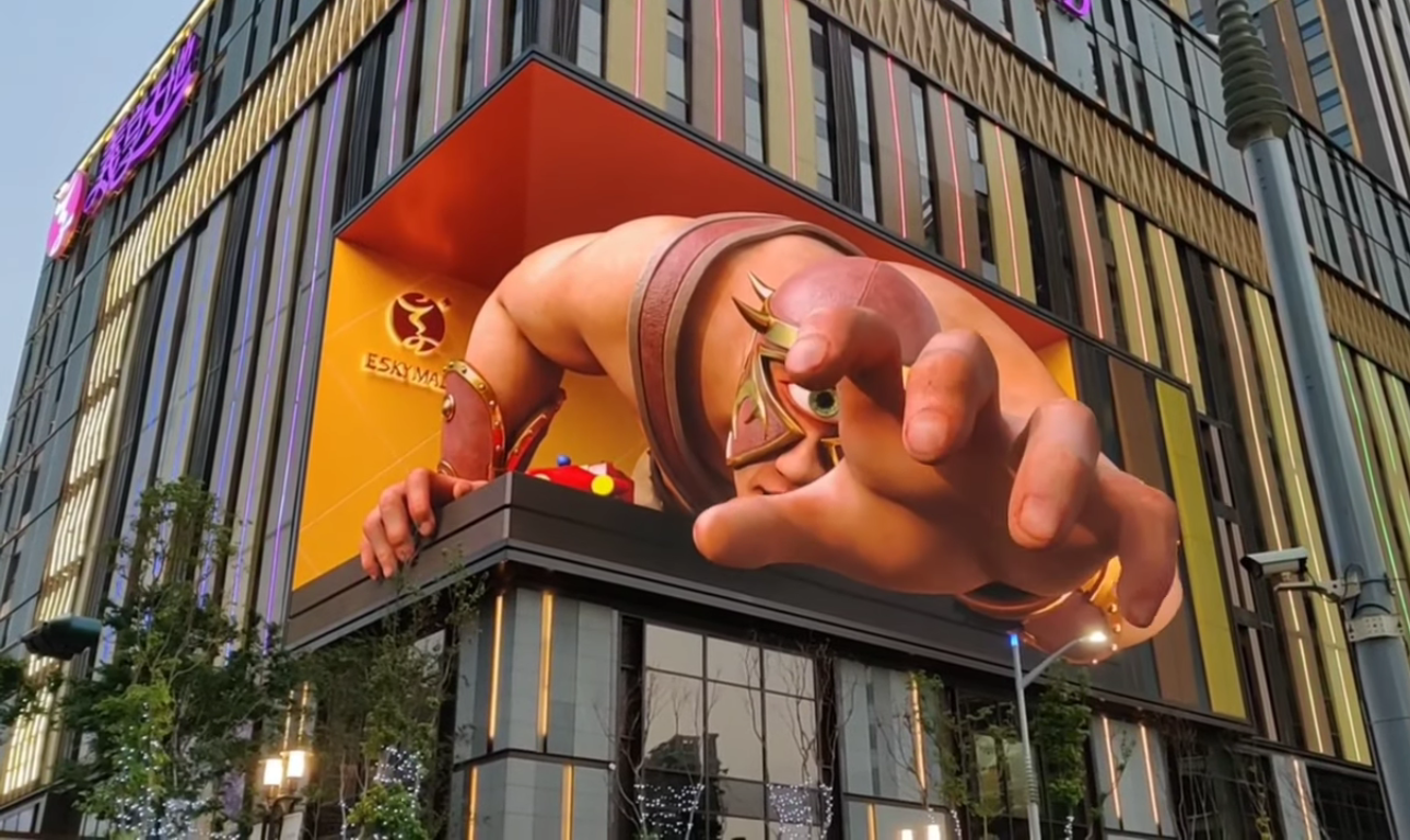 Advertising tridimensionale