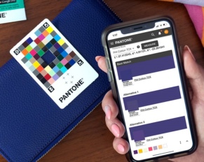 pantone color match card