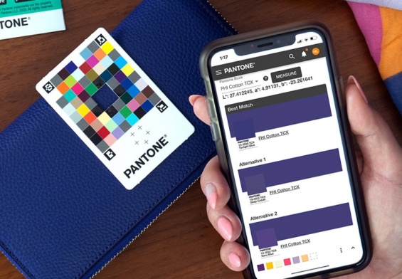 pantone color match card