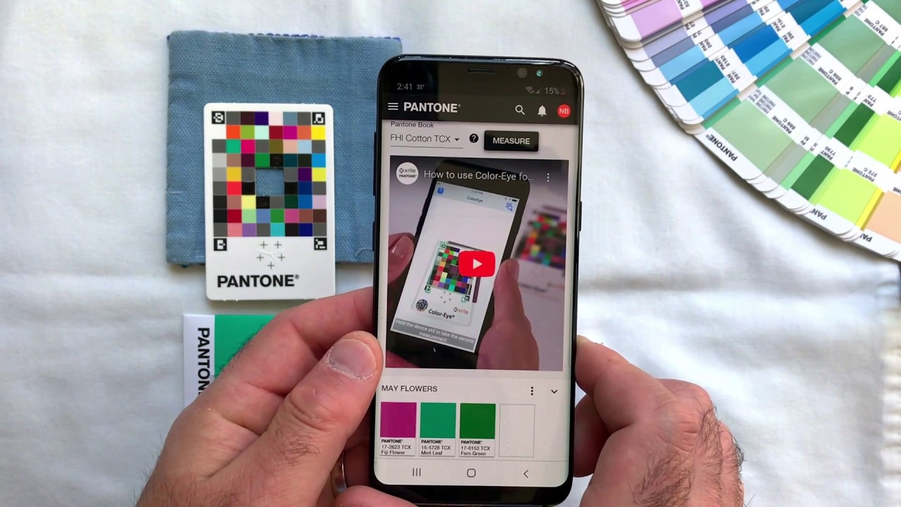 pantone color match card applicazione