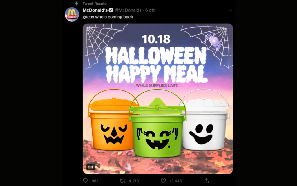 Halloween Happy Meal di McDonald's
