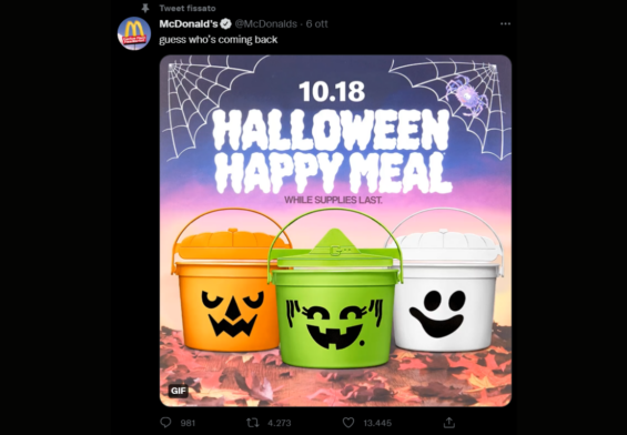 Halloween Happy Meal di McDonald's