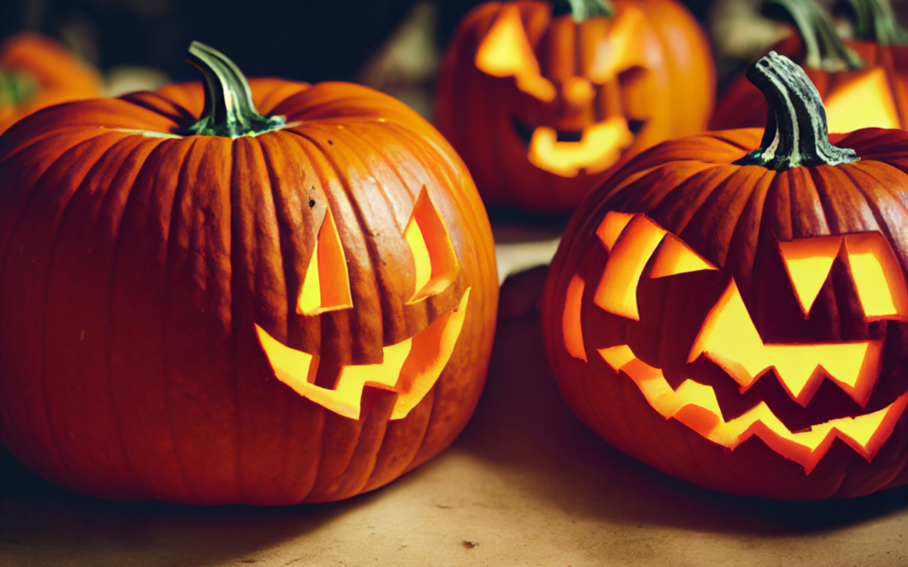 Sfondo Vinilico Halloween 300x200cm – Lanterne E Ragni Per Studio Fotografico
