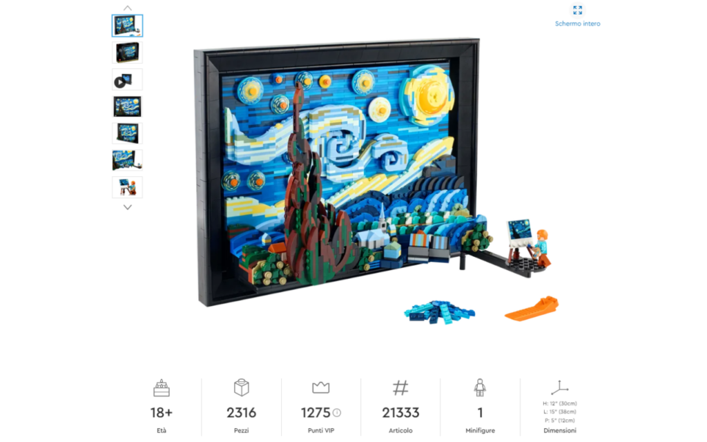 LEGO ideas notte stellata