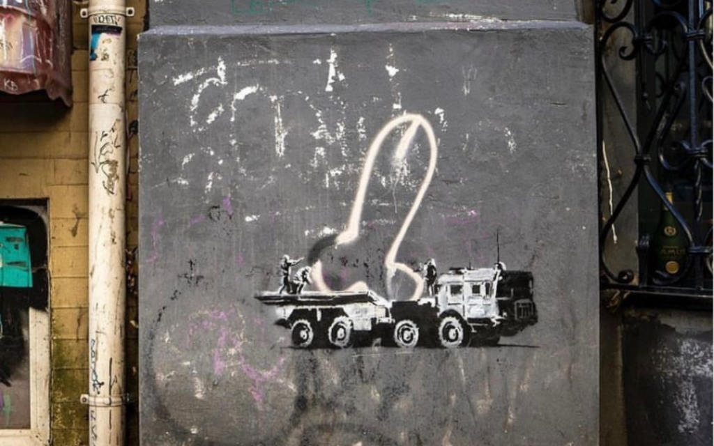 carro armato russo z Banksy