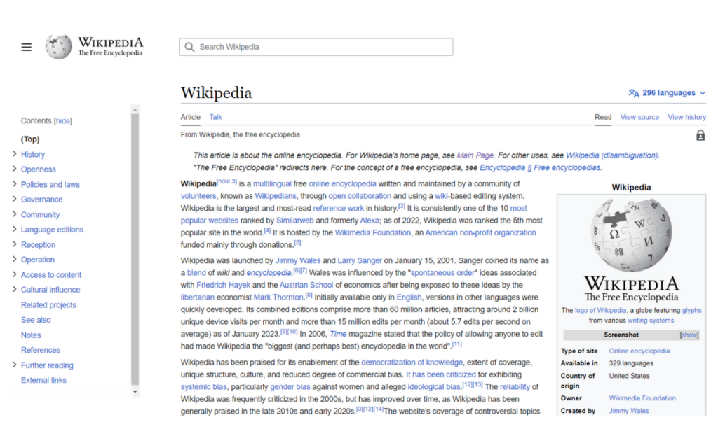 Wikipedia restyling