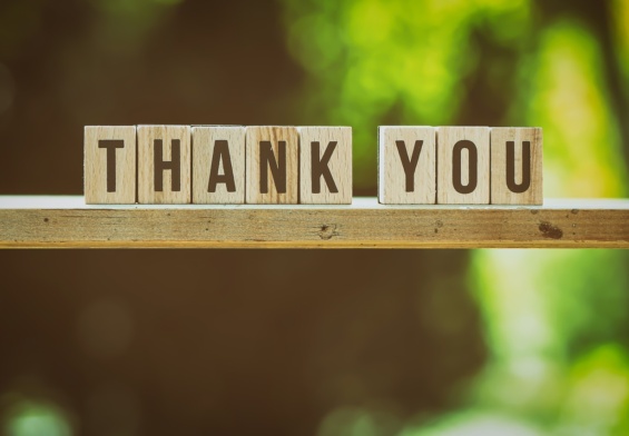Thank you page