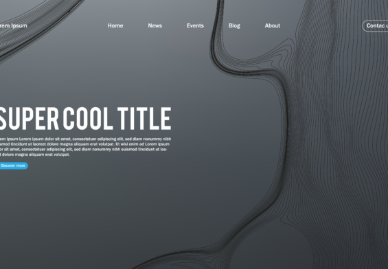 tema scuro sito web