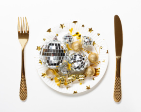 tema capodanno per le grafiche menù