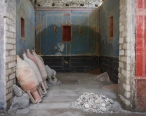 Pittura blu di Pompei
