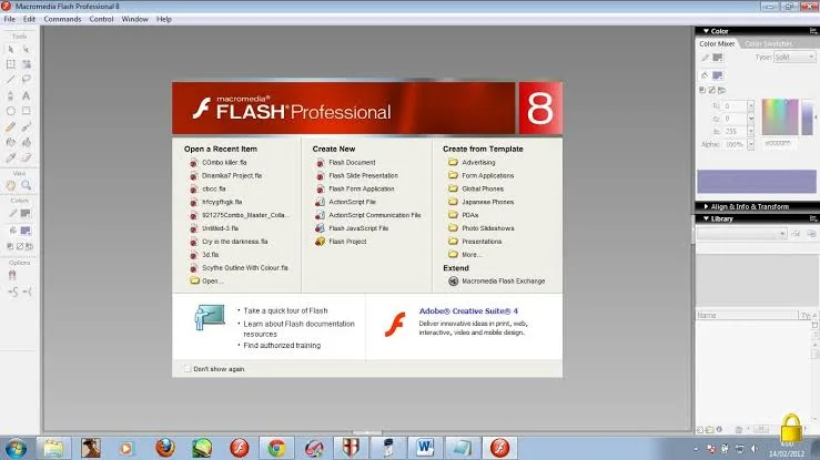 L'interfaccia di Flash