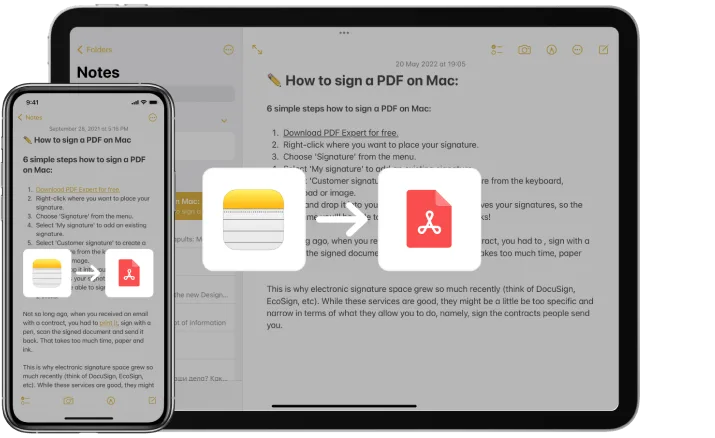 pdf e iphone